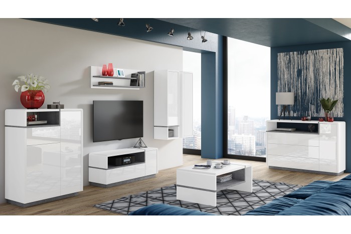 FOLK RTV-120 TV-állvány Fehér...