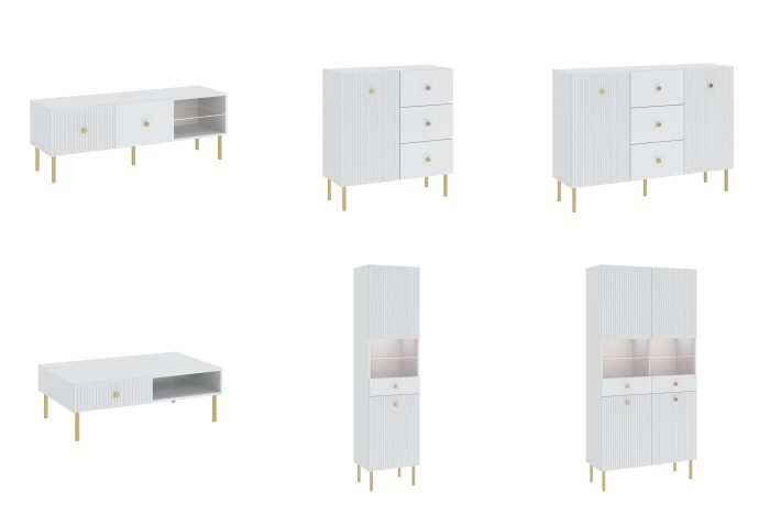 VIENNA 135 1D TV-szekrény Fehér...